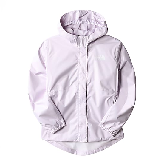Buy The North Face GIRLS ANTORA RAIN JACKET Lavender Fog Season 2022 online now www.exxpozed