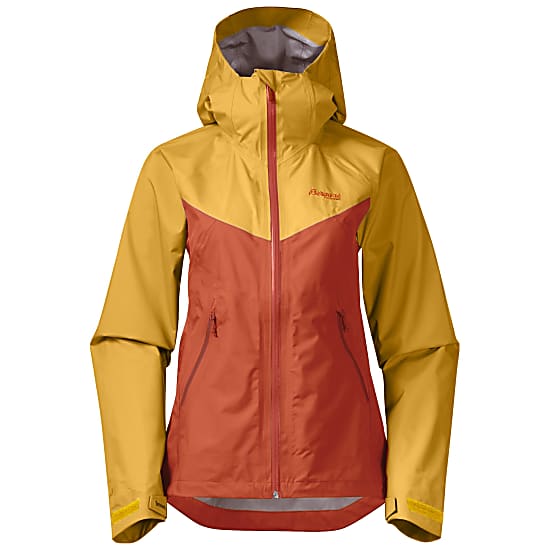 Bergans LETTO V2 3L W JACKET Brick Light Golden Yellow Free Shipping starts at 60 www.exxpozed.eu
