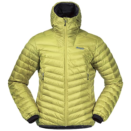 Bergans SENJA DOWN LIGHT M JACKET W HOOD Green Oasis Orion Blue