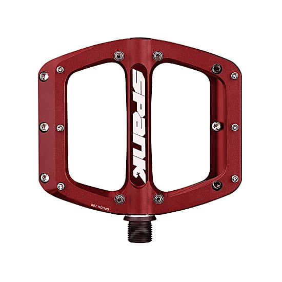 Spank SPOON REBOOT FLAT PEDAL Red Free Shipping starts at 60 www.exxpozed.eu