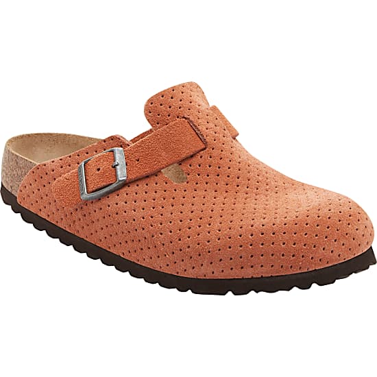 Birkenstock BOSTON VL EMBOSSED NARROW Emboss Dots Burnt Orange Fast and cheap shipping www.exxpozed