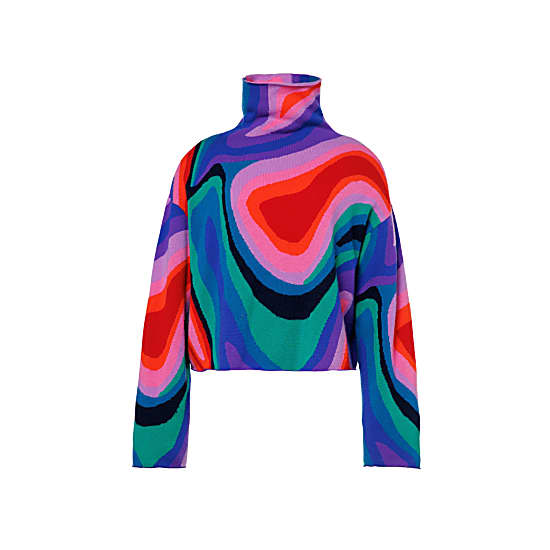 Goldbergh W MARBRE LONG SLEEVE KNIT SWEATER Absinthe Rainbow