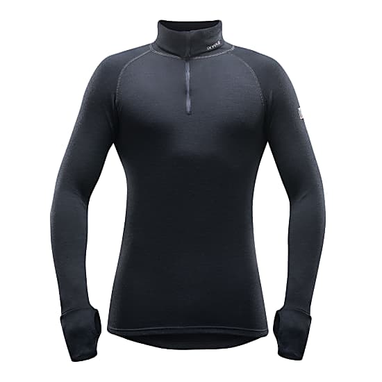 Devold M EXPEDITION MERINO 235 ZIP NECK, Black