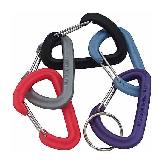 Black Diamond JIVEWIRE ACCESSORY CARABINER LARGE, Farblich sortiert