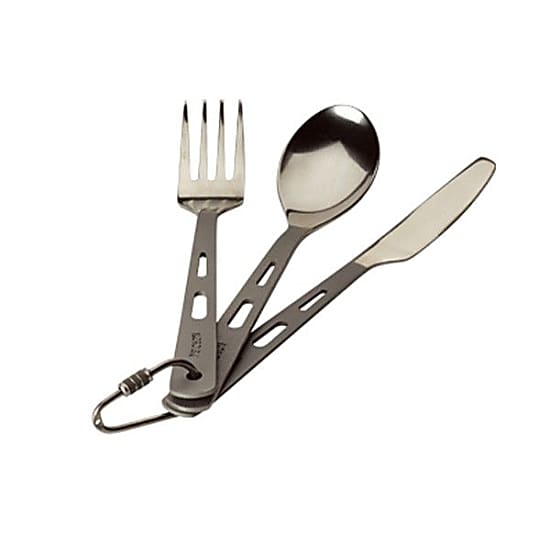 Nordisk TITANIUM 3-PART CUTLERY, Silver