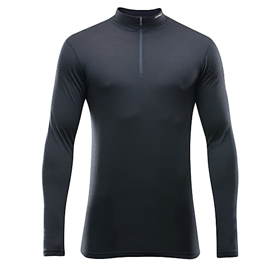 Devold M BREEZE MERINO 150 ZIP NECK, Black
