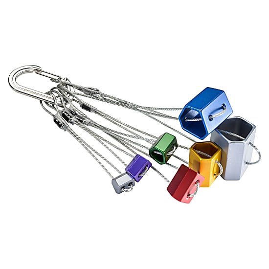 Black Diamond WIRED HEXENTRIC NUT SET NO. 4-10, Multicolour