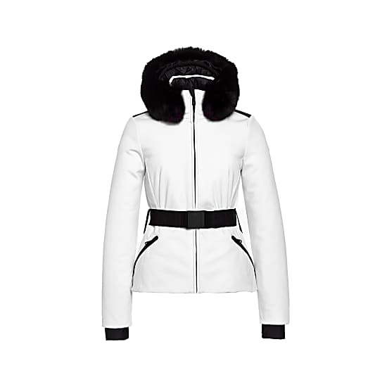 Goldbergh W HIDA FAUX BORDER SKI JACKET, White
