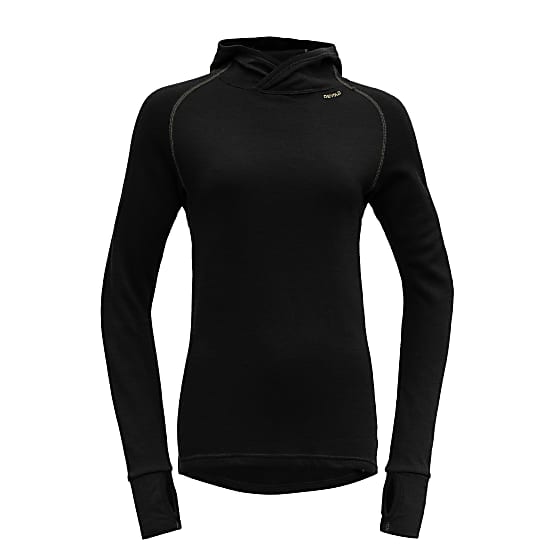 Devold W EXPEDITION MERINO 235 HOODIE, Black