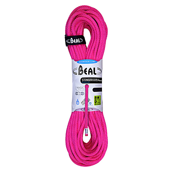 Beal STINGER III UNICORE 9.4MM 70M GOLDEN DRY, Fuchsia