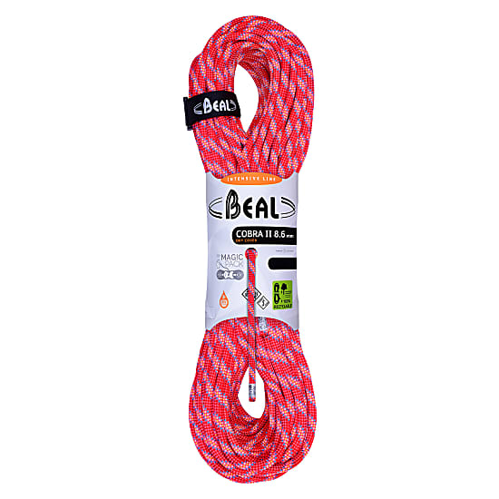 Beal COBRA II UNICORE 8.6MM 60M DRY COVER, Orange