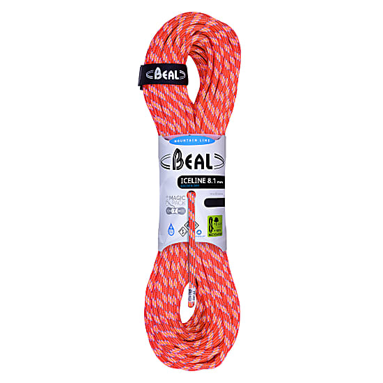 Beal ICE LINE UNICORE 8.1MM 70M GOLDEN DRY, Orange