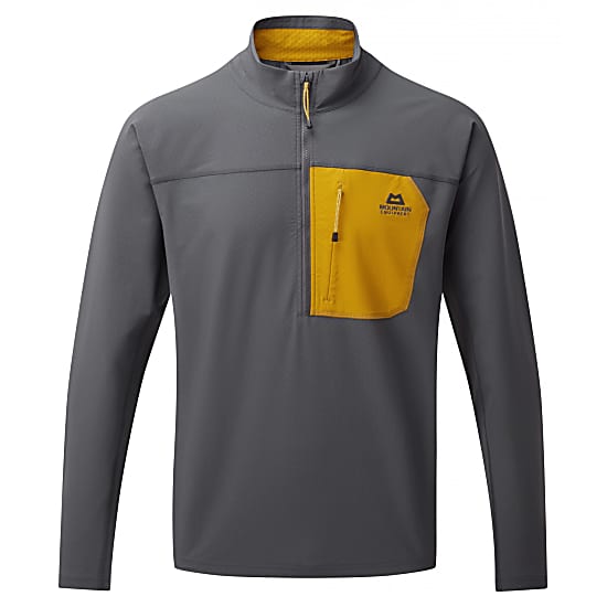 Mountain Equipment M ARROW 1/4 ZIP, Anvil Grey