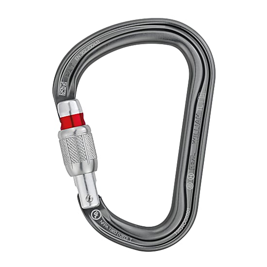 Petzl WILLIAM SCREW-LOCK, Grau