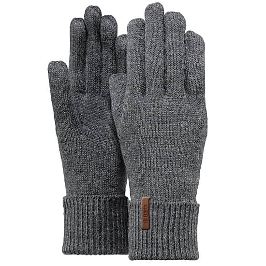 Barts W FINE KNITTED GLOVES, Dark Heather