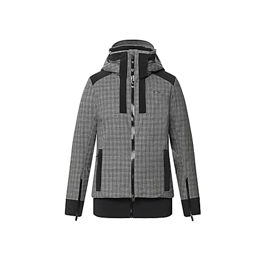 Kjus WOMEN VARUNA JACKET, Steel Grey Melange - Black