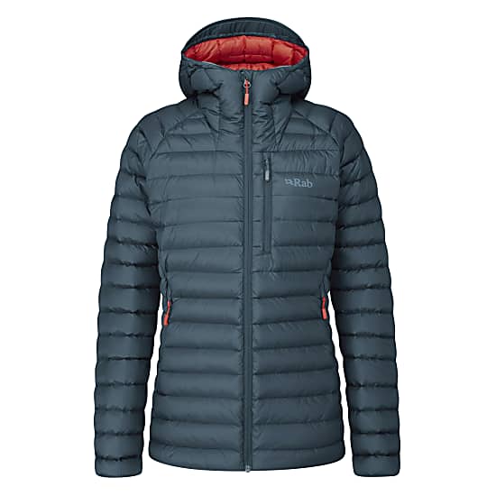 Rab W MICROLIGHT ALPINE LONG JACKET, Orion Blue
