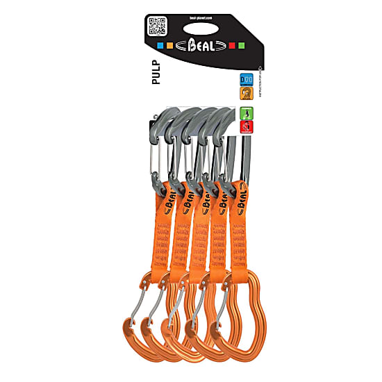 Beal PULP QUICKDRAW 11CM 5-PACK, Orange