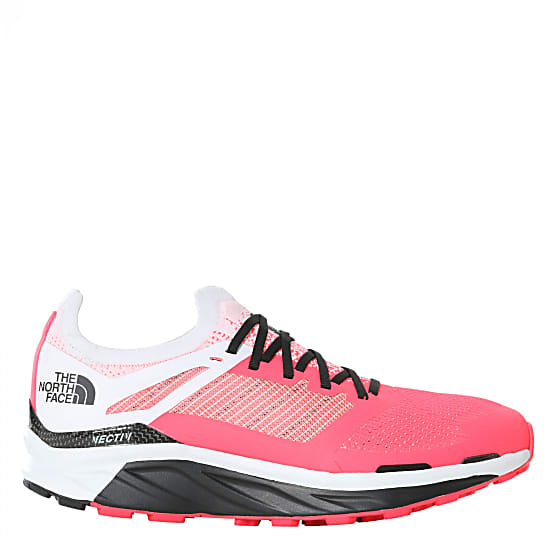 The North Face W FLIGHT VECTIV, Brilliant Coral - TNF White