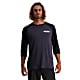 Mons Royale Merino M TARN FREERIDE RAGLAN 3/4 (PREVIOUS MODEL), Black - 9 Iron
