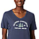 Columbia W MOUNT ROSE RELAXED TEE, Nocturnal Heather - CSC Badge