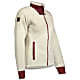 Scott W DEFINED HERITAGE PILE JACKET (PREVIOUS MODEL), Winter White - Amaranth Red