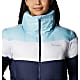 Columbia W PUFFECT COLOR BLOCKED JACKET, Nocturnal - White - Spring Blue