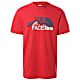 The North Face M S/S MOUNTAIN LINE TEE, Rococco Red