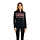 Dale of Norway W TINDEFJELL  BASIC SWEATER, Navy - Raspberry - Offwhite
