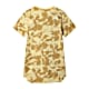 The North Face W SIMPLE DOME TEE DRESS UPDATE, Pale Banana Retro Dye Print