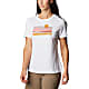 Columbia W SUN TREK SS GRAPHIC TEE, White - Painted Hills