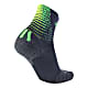 Uyn M RUN FIT SOCKS, Anthracite - Green Lime