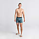 Saxx M DROPTEMP COOLING MESH BOXER BRIEF, Washed Teal Heather