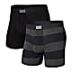 Saxx M VIBE BOXER BRIEF 2-PACK, Graphite Omble Rugby - Black