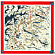 Fjallraven SWEDISH CLASSIC MAP SCARF, True Red