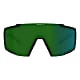 Scott SHIELD COMPACT SUNGLASSES, Khaki Green - Green Chrome