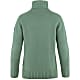 Fjallraven W OVIK CABLE KNIT ROLLER NECK, Patina Green