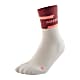 CEP W THE RUN COMPRESSION SOCKS MID CUT, Red - Offwhite
