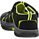 Keen KIDS NEWPORT H2, Black - Lime Green