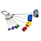 Black Diamond WIRED HEXENTRIC NUT SET NO. 4-10, Multicolour