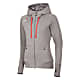 Ocun W HOODIE ZIPPER, Grey Paloma - Silver Scone