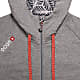 Ocun W HOODIE ZIPPER, Grey Paloma - Silver Scone