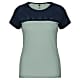 Scott W DEFINED MERINO S/SL TEE, Metal Blue - Fresh Green