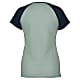 Scott W DEFINED MERINO S/SL TEE, Metal Blue - Fresh Green