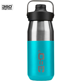 360 Degrees VACUUM INSULATED STAINLESS WIDE MOUTH BOTTLE WITH SIP CAP, Silver