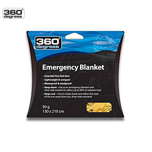 360 Degrees EMERGENCY BLANKET, Gold