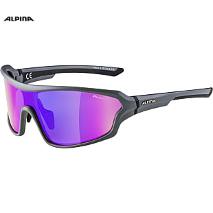 Alpina LYRON SHIELD P, Grey Matt - Black - Purple Mirror