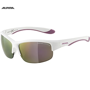 Alpina YOUTH FLEXXY HR, White Matt - Purple - Pink Mirror