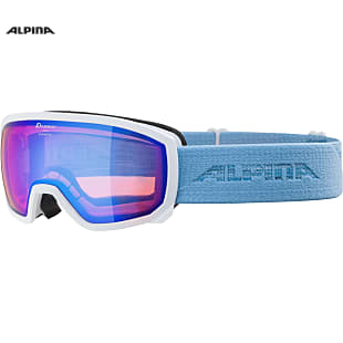 Alpina JUNIOR SCARABEO HM, White - Skyblue - Mirror Blue