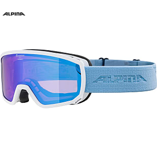 Alpina SCARABEO S Q-LITE, White - Skyblue - Mirror Blue